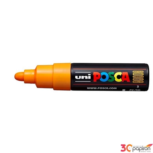 Decormarker UNI-BALL Posca 4,5-5,5mm ragyogó sárga akril marker Írószerek UNI-BALL PC-7M