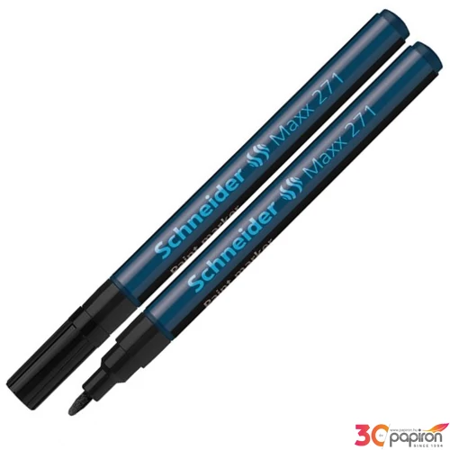 Lakkmarker Schneider Maxx 271' 0,8mm kúpos hegyű fekete Írószerek SCHNEIDER 127101