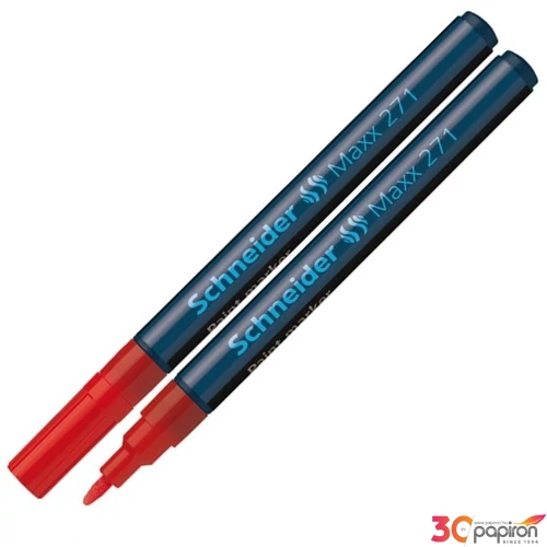 Lakkmarker Schneider Maxx 271' 0,8mm kúpos hegyű piros Írószerek SCHNEIDER 127102