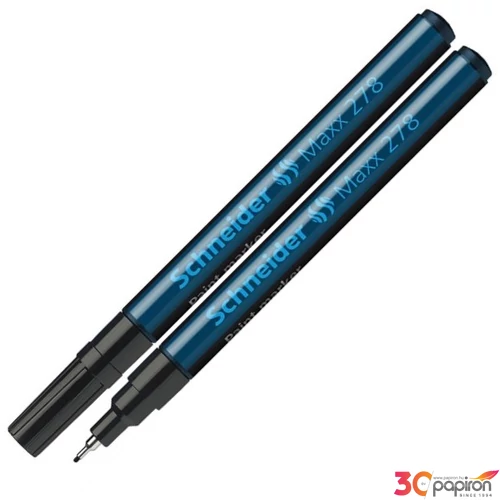 Lakkmarker Schneider Maxx 278' 0,8mm tűhegyű fekete Írószerek SCHNEIDER 127801