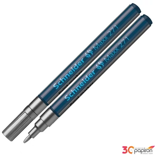 Lakkmarker Schneider Maxx 271' 0,8mm kúpos hegyű ezüst Írószerek SCHNEIDER 127154