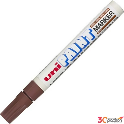 Lakkmarker UNI-BALL Paint PX-20(L) 2,2-2,8mm kúpos hegyű barna Írószerek UNI-BALL PX-20(L) BROWN(EU)