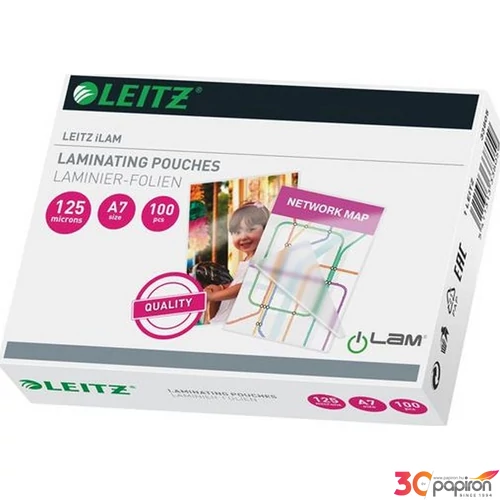 LamináLó fólia 125mik Leitz STANDARD meleg A7 125 mikron Leitz 100db rendelési egység ár 1dob/1