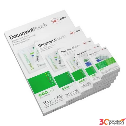 LamináLó fólia 250mik GBC Meleglamináló fólia 54x86mm, fényes GBC3740430