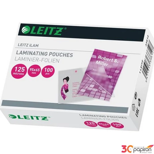 LamináLó fólia Leitz MINI meleg 65x95mm 125 mikron Leitz 100db rendelési egység ár 1dob/1