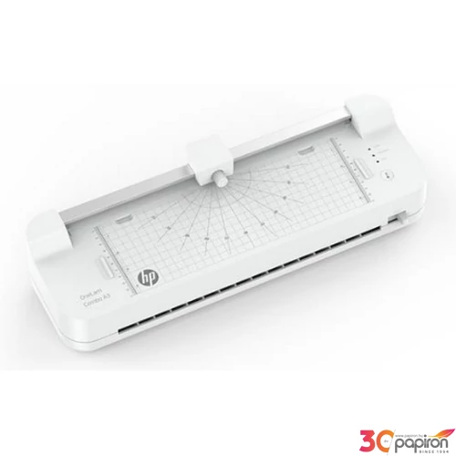 Laminálógép A4 HP beépített vágógéppel,80-125 mikron Onelam Combo, fehér