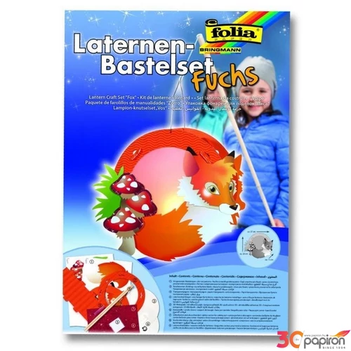 Lámpás készítő szett 3d 27x23x11cm "róka 