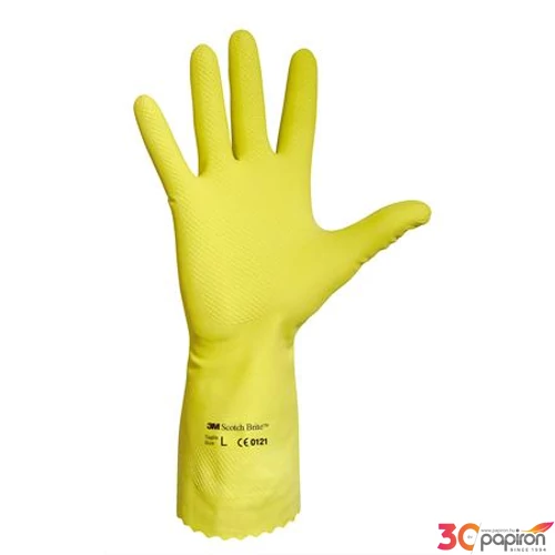 Latex gumikesztyű sárga 8-as méret 10pár/csomag ME690