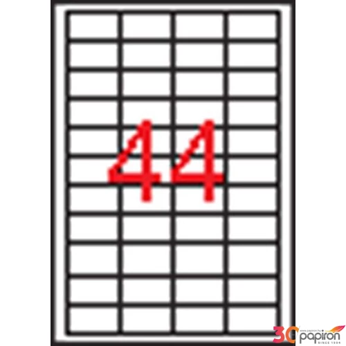 Univerzális etikett Apli 48,5x25, 4mm(4400dbcsomag) LCA03054