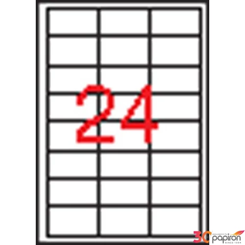 Univerzális etikett Apli 64, 6x33, 8mm(2400dbcsomag) LCA03056