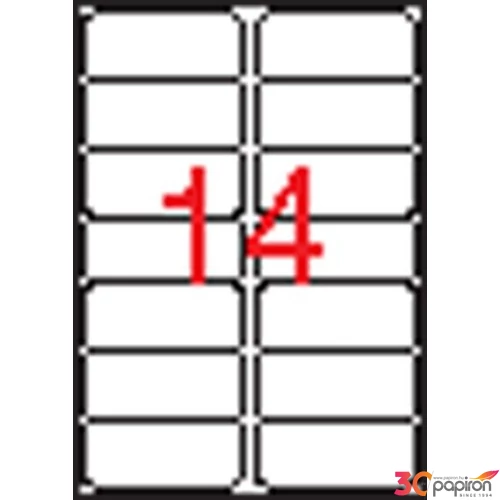 Etikett Apli 99, 1x38, 1 -14-  LCA10052