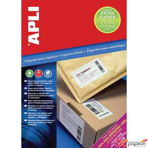 Univerzális etikett Apli 105x37mm(1600dbcsomag) LCA11783