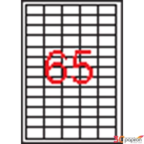 Univerzális etikett Apli 38x21, 2mm(1625dbcsomag) 25ív/csomag