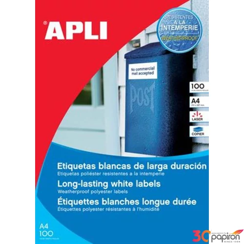 Etikett Apli 210x297mm (100dbcsomag) LCA12121