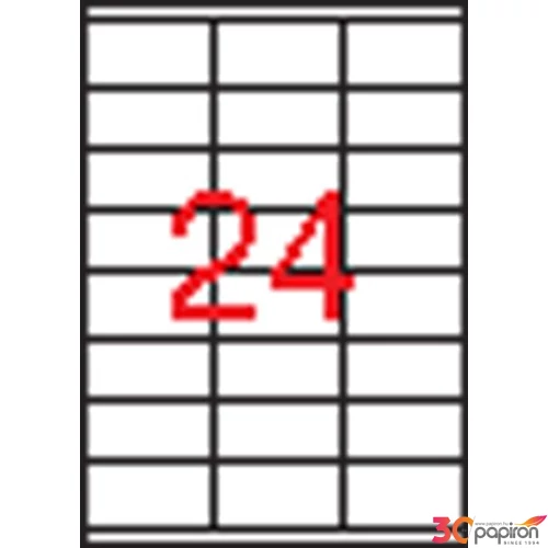 Etikett Apli 70x33, 8 3 pályás 01293 LCA1293