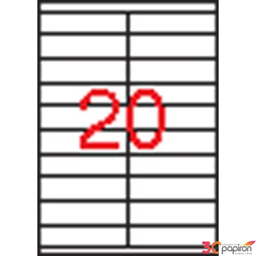 Univerzális etikett Apli 105x29mm(2000dbcsomag) LCA1299