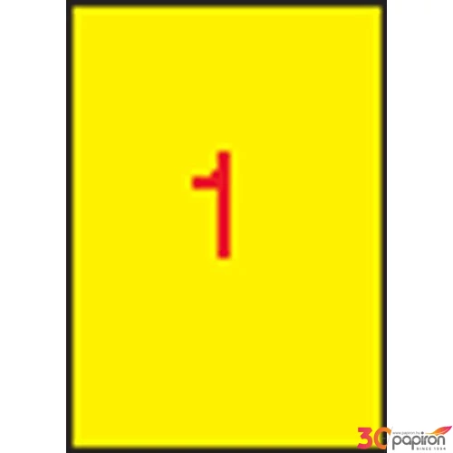 Etikett Apli 210x297 sárga 1 pályás sárga 01599 LCA1599