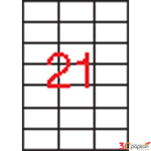 Univerzális etikett Apli 70x42, 4mm(10500dbcsomag) LCA1779