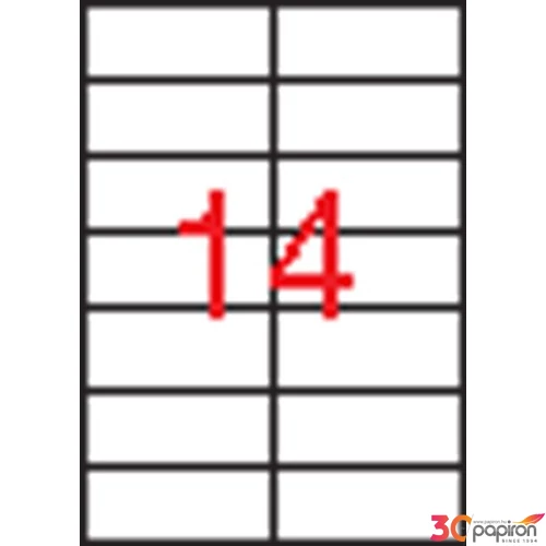 Etikett Apli 42, 4x105 -14- 2pályás LCA1277