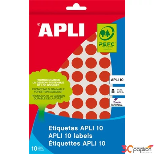 Etikett Apli körcímke 10mm (1008dbcsomag) LCA2732