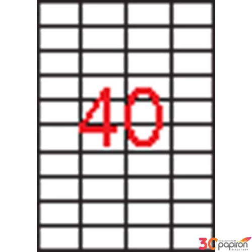 Univerzális etikett Apli 52,5x29, 7mm(4000dbcsomag) LCA3130