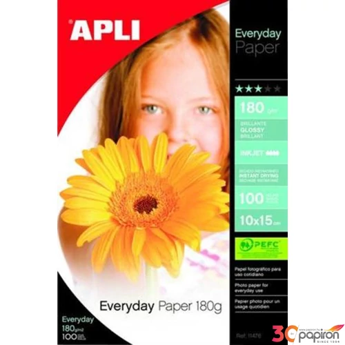 Fotópapír 10x15cm 180g Apli Everyday fényes tintasugaras LEAA11476