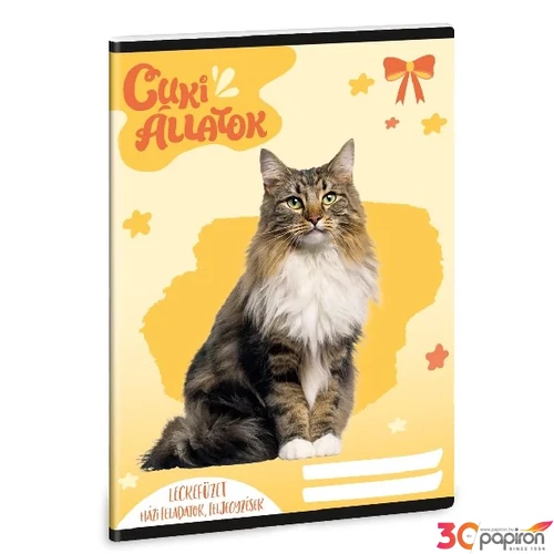 Leckefüzet A5 Ars Una 24'' CUKI-NORVÉG ERDEI MACSKA (5429) 50844296 38lapos 1leckefüzet 1tanévre el