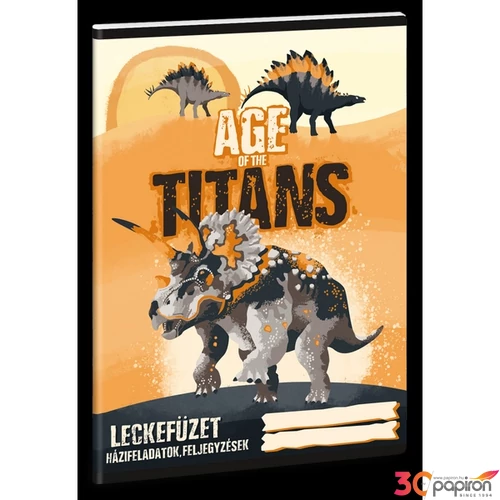 Leckefüzet A5 Ars Una Age of the Titans (5261) 23 dínó 50842612 38lapos 1leckefüzet 1tanévre el