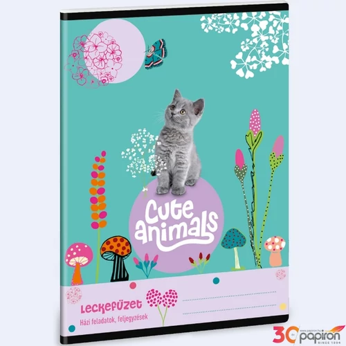 Leckefüzet A5 Ars Una Cute Animals-kitten (5368) 24 cica 50843688 38lapos 1leckefüzet 1tanévre el