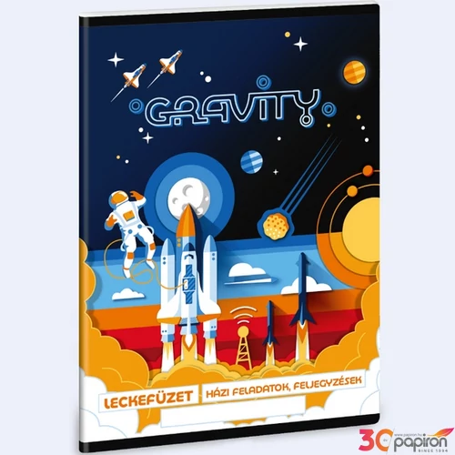 Leckefüzet A5 Ars Una Gravity (5367) 24 űrhajó 50843671 38lapos 1leckefüzet 1tanévre el