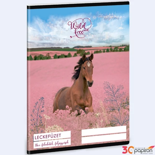 Leckefüzet A5 Ars Una Wild and Free (5359) 24 Ló 50843596 38lapos 1leckefüzet 1tanévre el