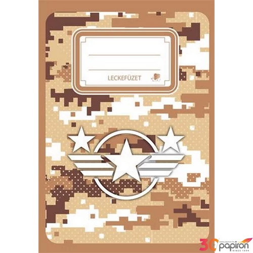 Leckefüzet Ico Military Ico tűzött leckefüzet / Military Ico Süni iskolaszezonos tanszerek