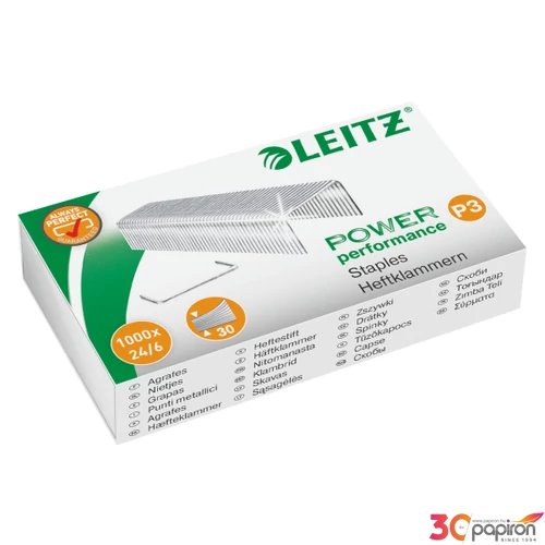 Tűzőkapocs Leitz Leitz 24/6 1000db Leitz 1000db rendelési egység ár 10 do