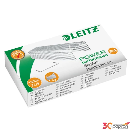Tűzőkapocs 24/8 Leitz Leitz 1000 db Leitz 1000db rendelési egység ár 10 do
