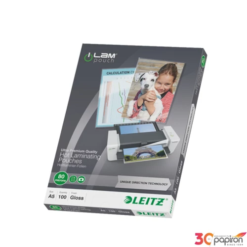 LamináLó fólia 80mik Leitz STANDARD meleg UDT A5 80 mikron Leitz 100db rendelési egység ár 1dob