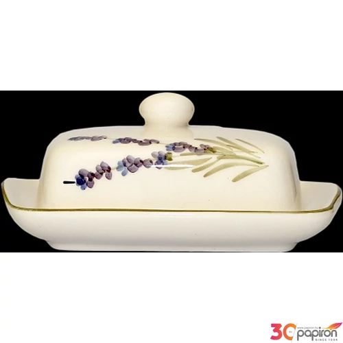 Vajtartó kerámia kerámia 22x15x9cm Levendula Violin domború mintás kézzel festett
