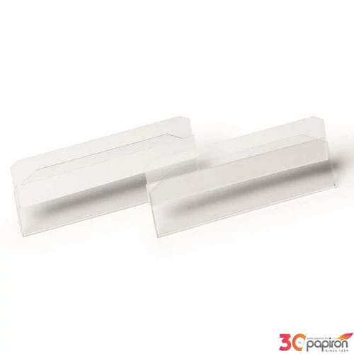 Logisztikai zseb 100x38mm fekvő DURABLE HARD COVER öntapadó csíkka átlátszó