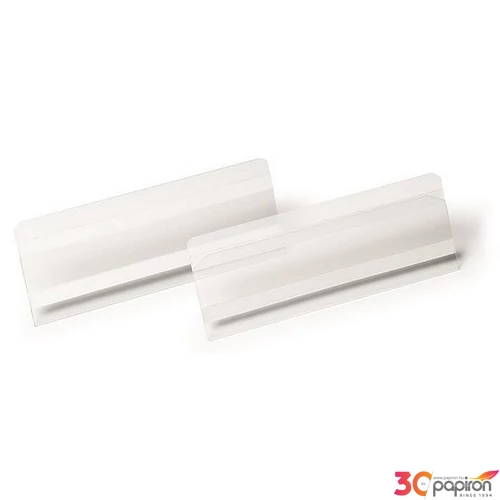 Logisztikai zseb 210x74mm fekvő DURABLE HARD COVER öntapadó csíkka átlátszó