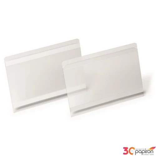 Logisztikai zseb A5 fekvő DURABLE HARD COVER öntapadó csíkka átlátszó