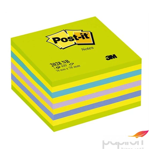 Öntapadó jegyzettömb 76x76mm 3M/Post-it 2028-NB Lollipop zöld 450lap