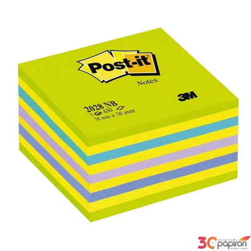 Öntapadó jegyzettömb 76x76mm 3M/Post-it 2028-NB Lollipop zöld 450lap