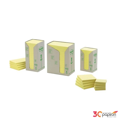 Öntapadó jegyzettömb 76x76mm 3M/Post-it 654-T kanári sárga 16db/dob