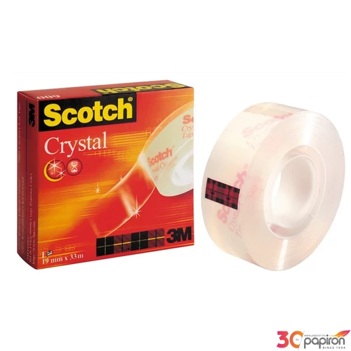 Ragasztószalag 3M/Scotch Crystal 19mmx33m 600-19