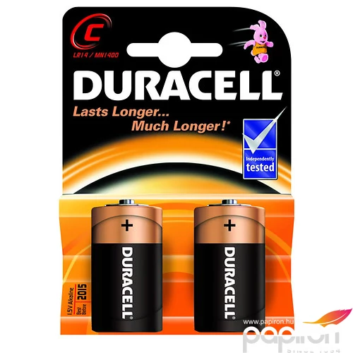 Elem Duracell LR14 Plus Power 1,5V-os alkáli baby C elem 2db/bliszter