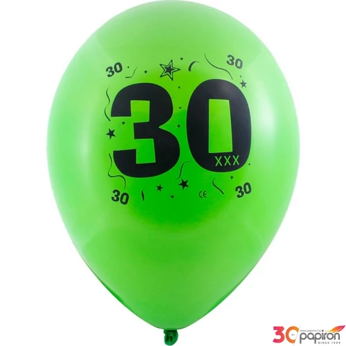 Partylufi évszámos 30 10db/cs vegyes színekben