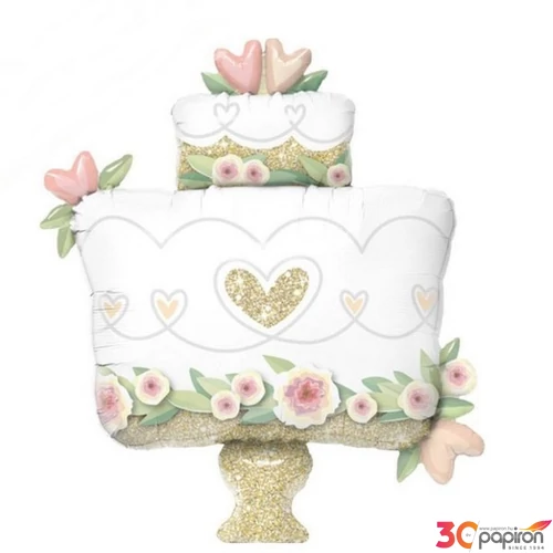 Paty lufi fólia 41" esküvői to esküvői torta + hélium