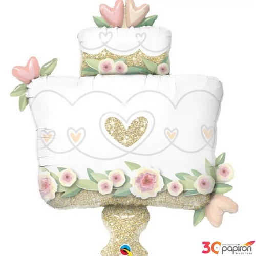 Paty lufi fólia 41" pezsgős üv Bride pezsgős üveg + hélium