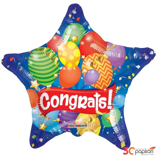 Paty lufi fólia Mini csillag Congrats!