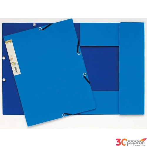 Gumis mappa A4 Exacompta Forever kék prespán 380g 56982E