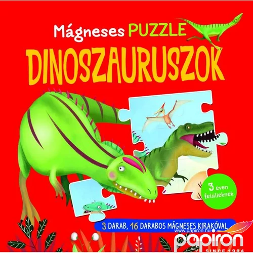 Mágneses puzzle Dinoszauruszok Napraforgó könyvek